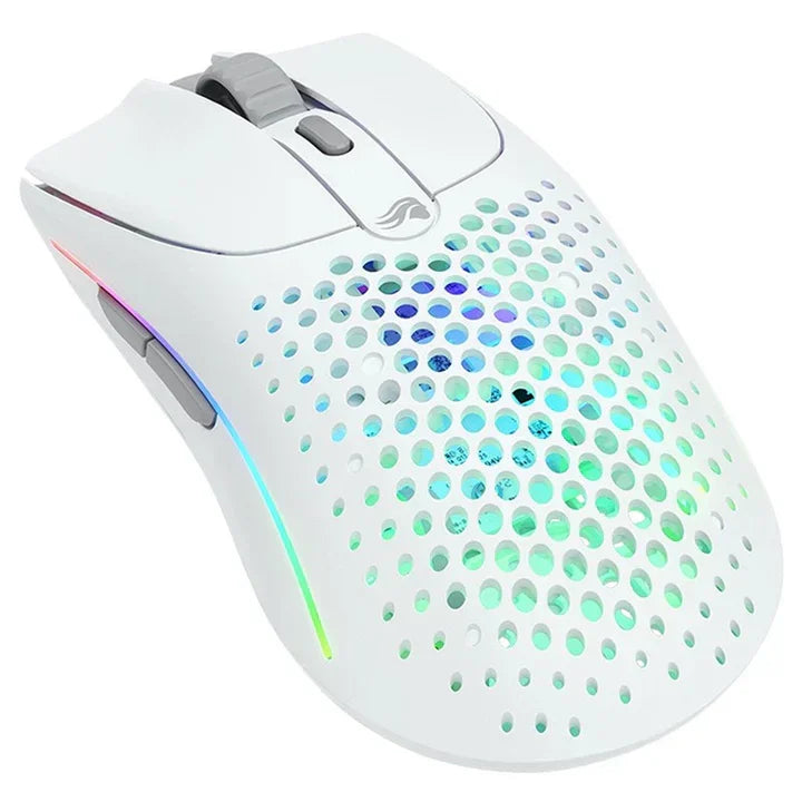 Glorious Model O2 Wireless RGB Gaming Mouse - Matte White - Tashqila Glorious Model O2 Wireless RGB Gaming Mouse - Matte White - Tashqila